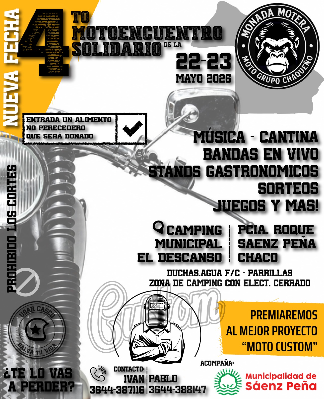 Con apoyo del municipio se realiza el Motoencuentro Solidario