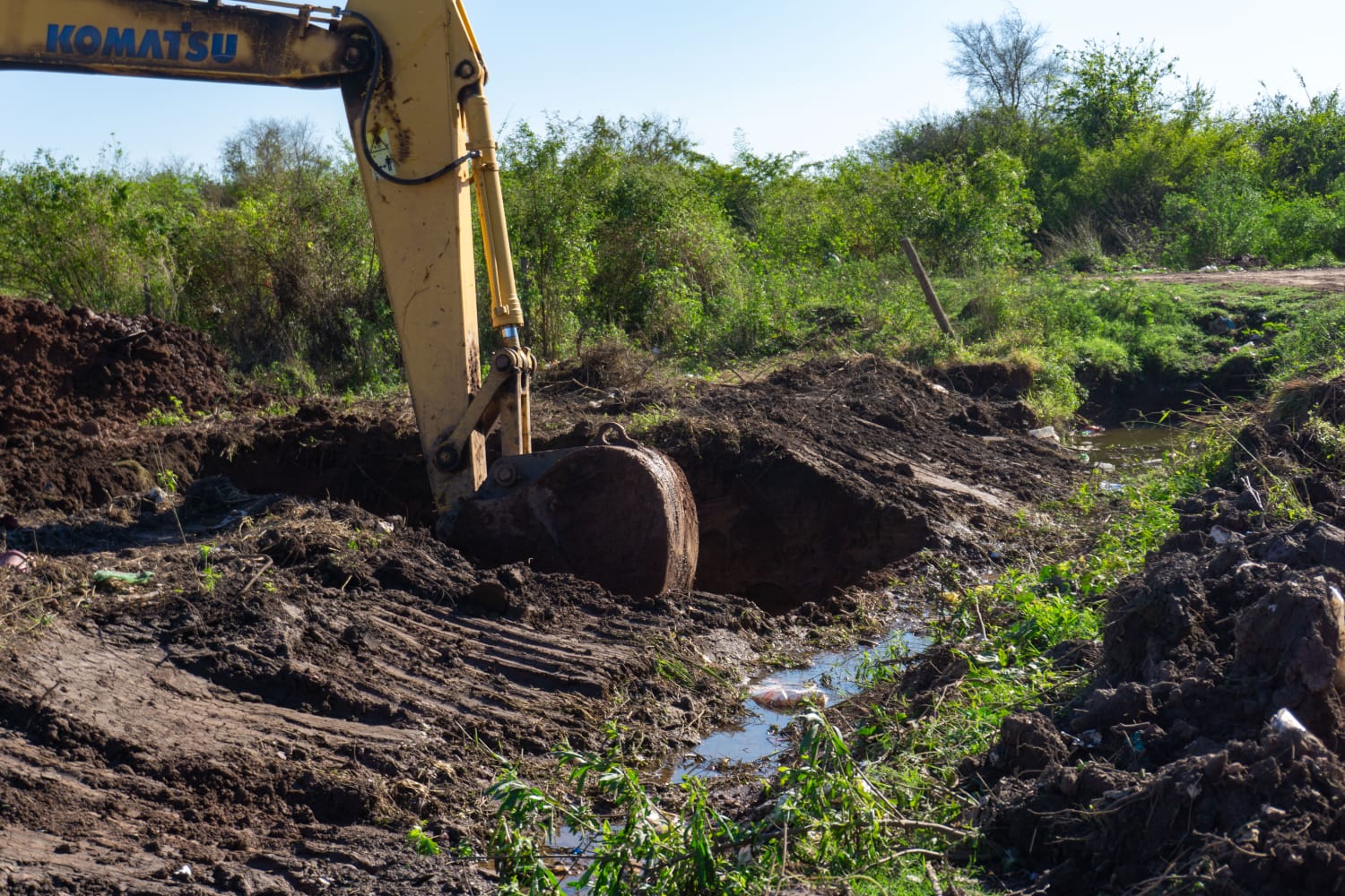 El municipio avanza una nueva obra de desagües en el sector noreste de la ciudad