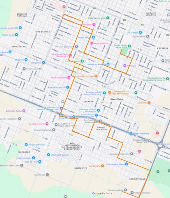 Mapa Ramal D - Ida