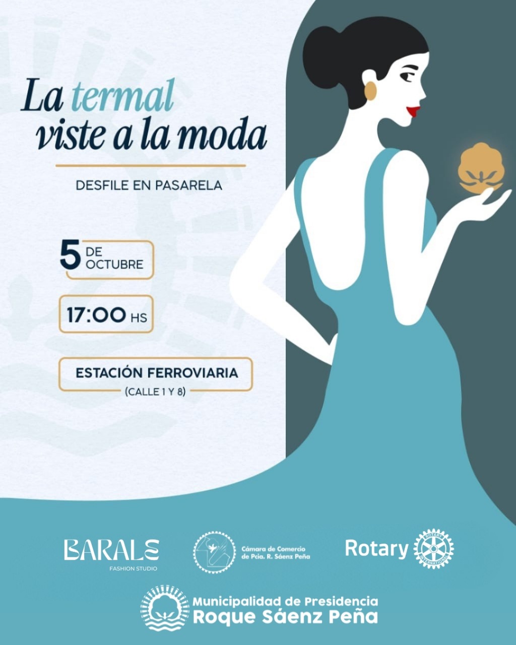Todo listo para el desfile en pasarela "La Termal viste a la moda"