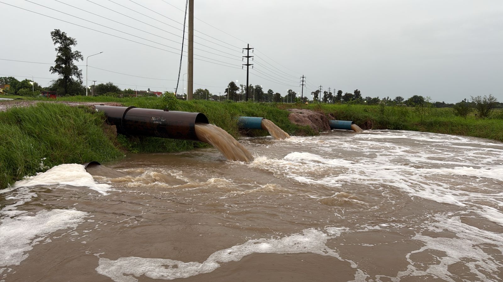 El sistema de desagües funciona a pleno ante las intensas lluvias