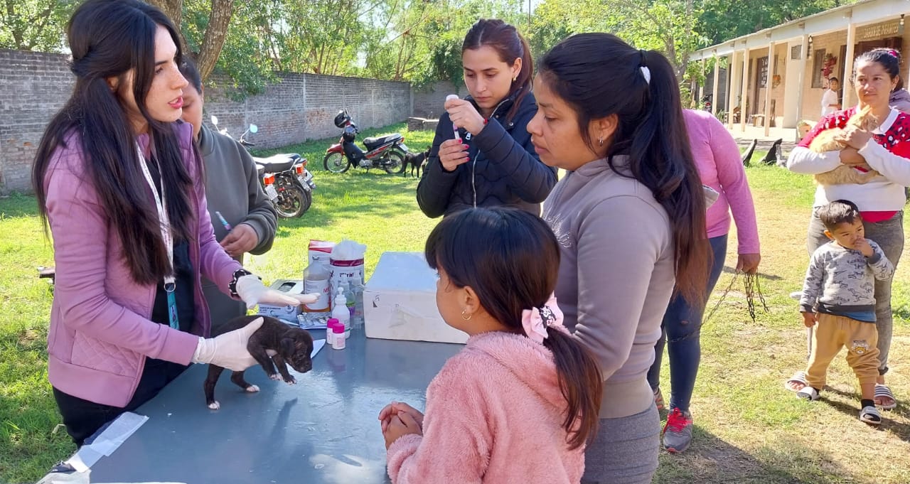 El Municipio realizó una jornada de vacunación y desparasitación de mascotas en el CIC María Madre de Esperanza